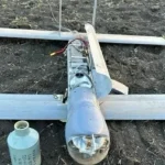 Знищений дрон Orion на ґрунті в окупованому Криму
