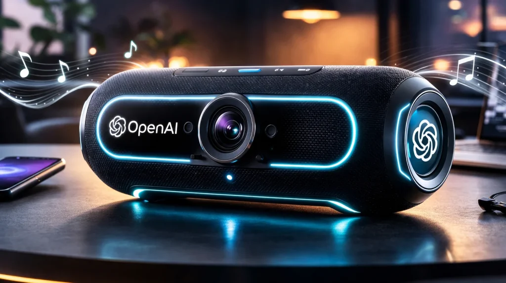 Рухомий гаджет OpenAI у формі розумної колонки з камерою