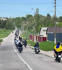 Мотопробіг на прощанні з братами Мосейчуками в Калинівці